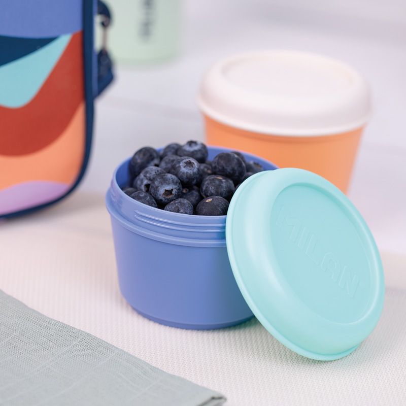Recipiente para alimentos redondo 0,25 L azul-turquesa, serie The Fun