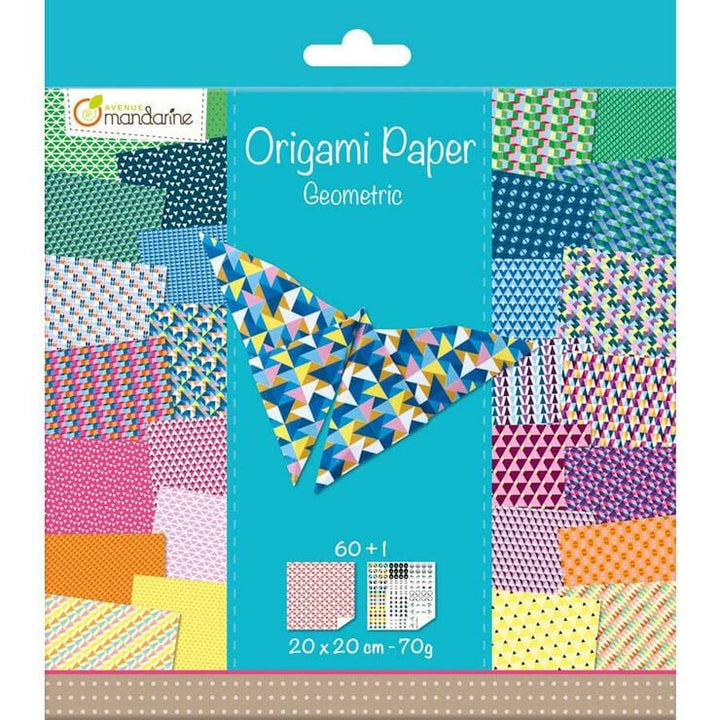 Papel Origami 20x20cm Geométrico
