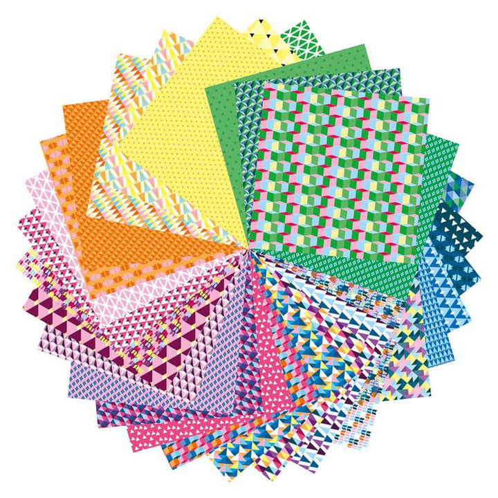 Papel Origami 20x20cm Geométrico
