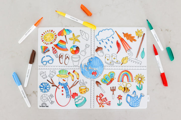 Scribble Mat "Las Estaciones"