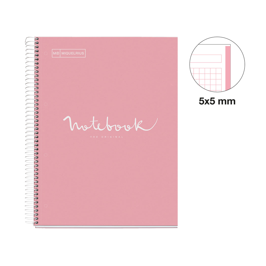 Cuaderno NB1 A4 80 CLA 90G Emotions Rosa