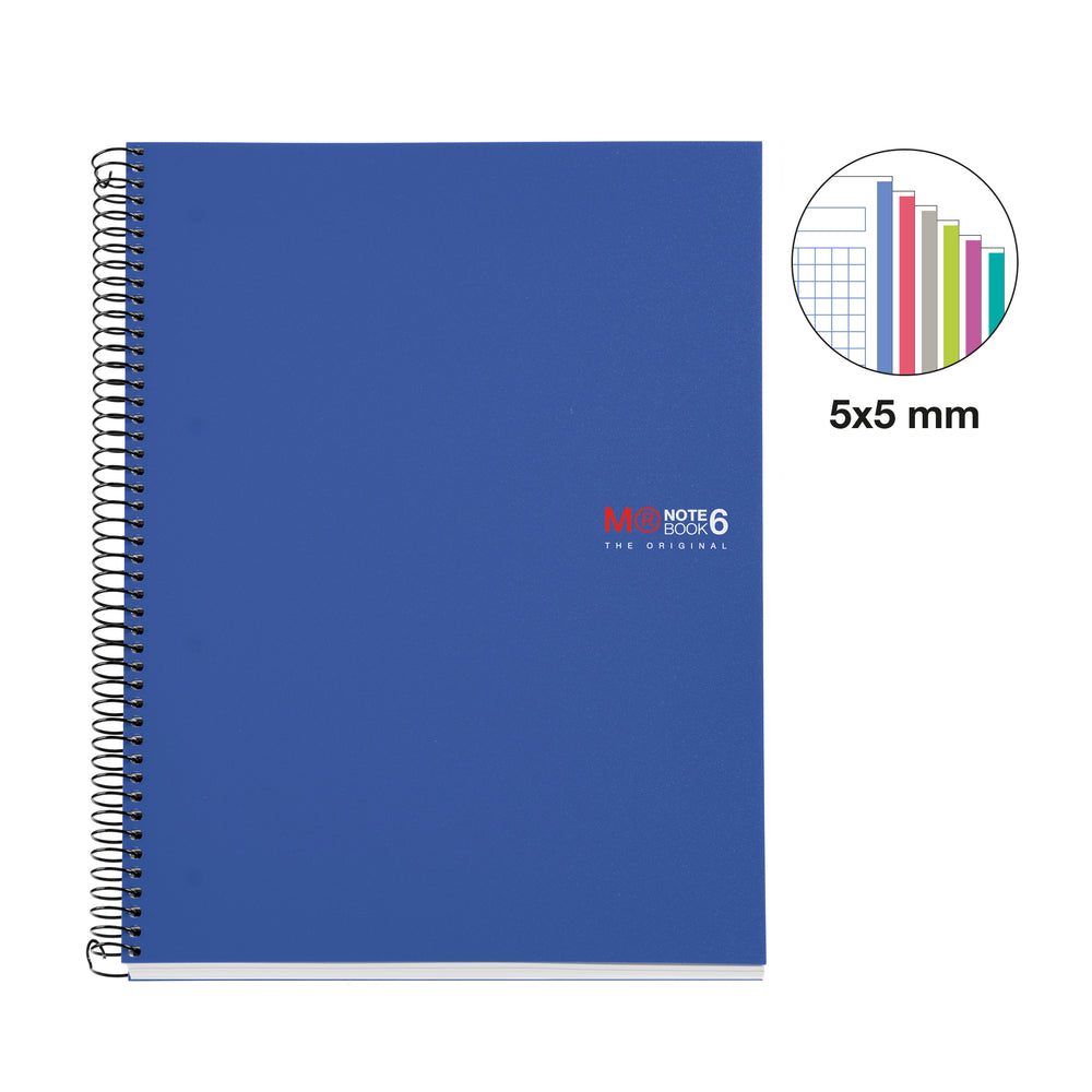Cuaderno Tapa Blanda A4 Cuadrícula 150 Hojas Miquelrius Azul