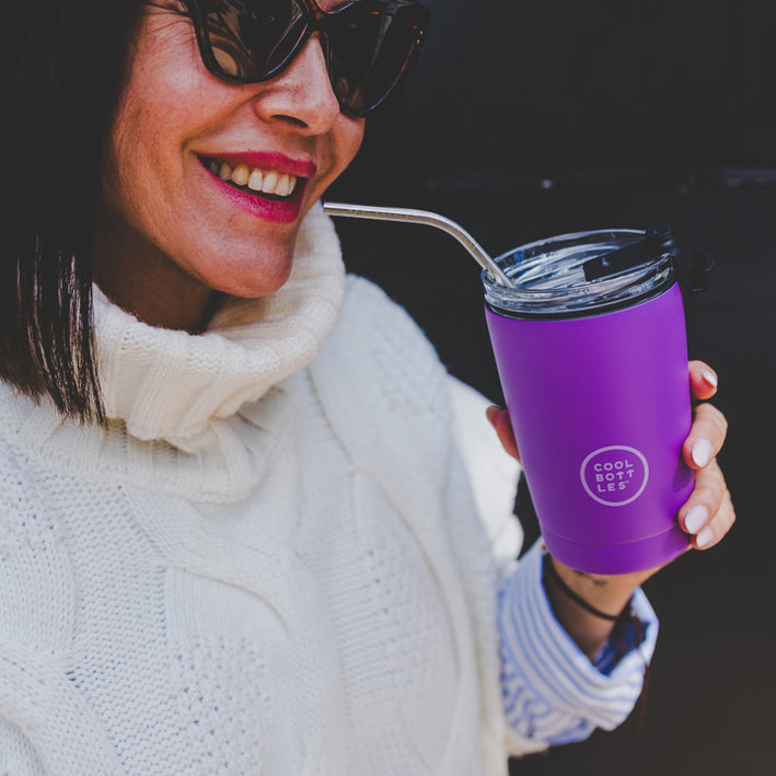 The Tumblers Coolors - Vaso de acero inoxidable 330 ml - Vivid Violet