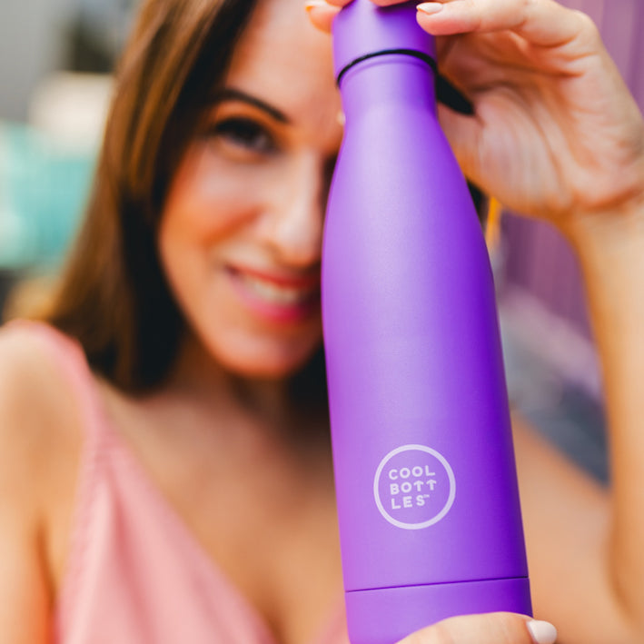 The bottles coolors - Botella de acero inoxidable 500 ml - Vivid Violet