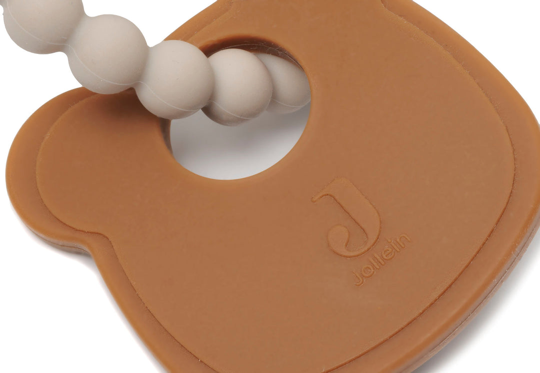 Llavero con anillo de silicona para la dentición Teddy Bear