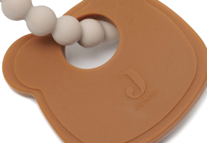 Llavero con anillo de silicona para la dentición Teddy Bear