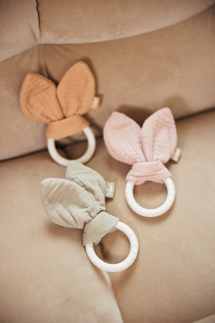 Anillo mordedor silicona Bunny Ears Wild Rose