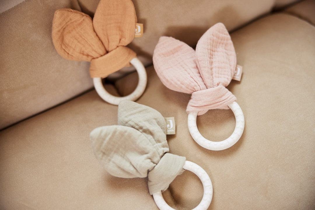 Anillo mordedor silicona Bunny Ears Wild Rose