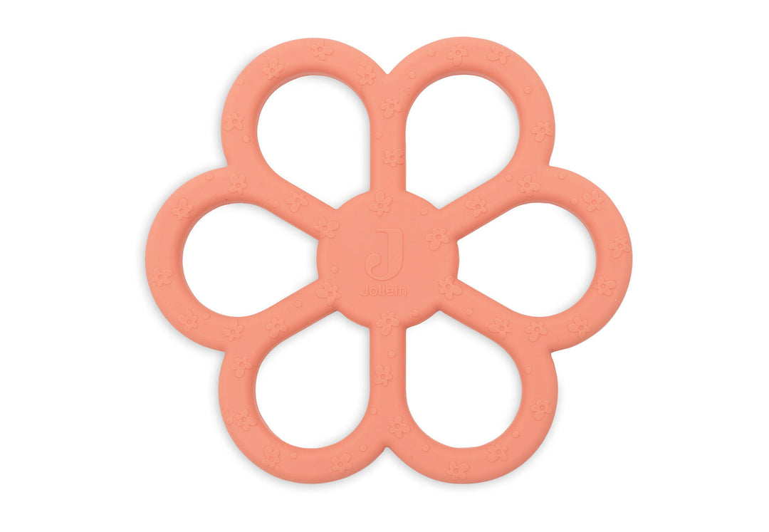 Anillo mordedor silicona Flower Coral Rose