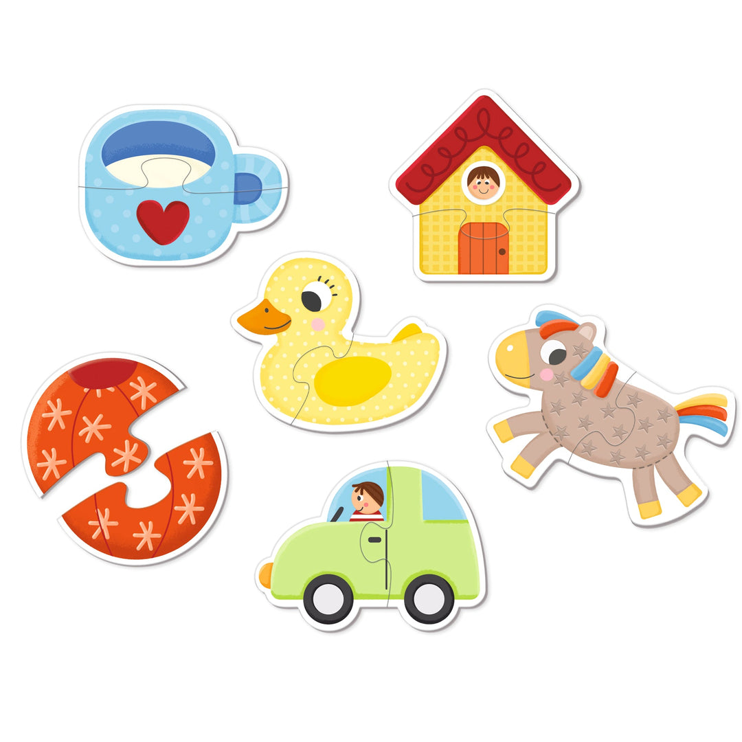 6 puzzles de silueta