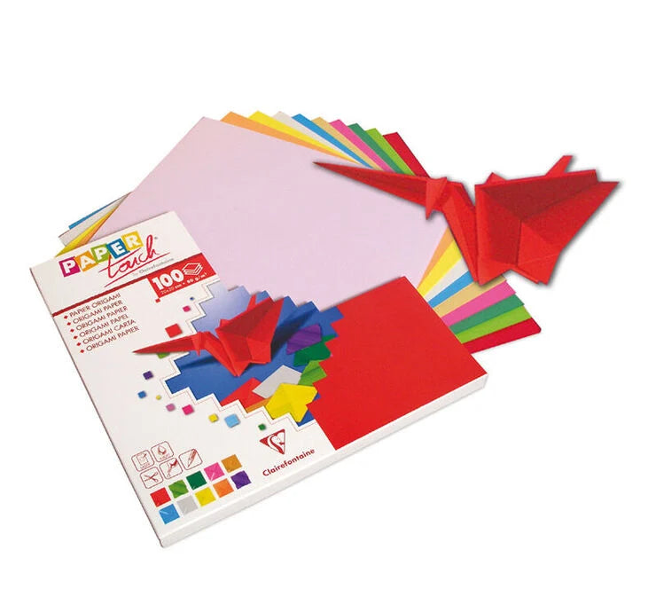 Papel colores Origami Clairfontaine 20x20cm 100 hojas