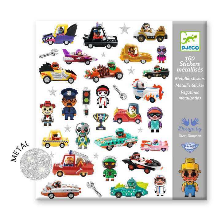 Pegatinas El universo de los Crazy Motors