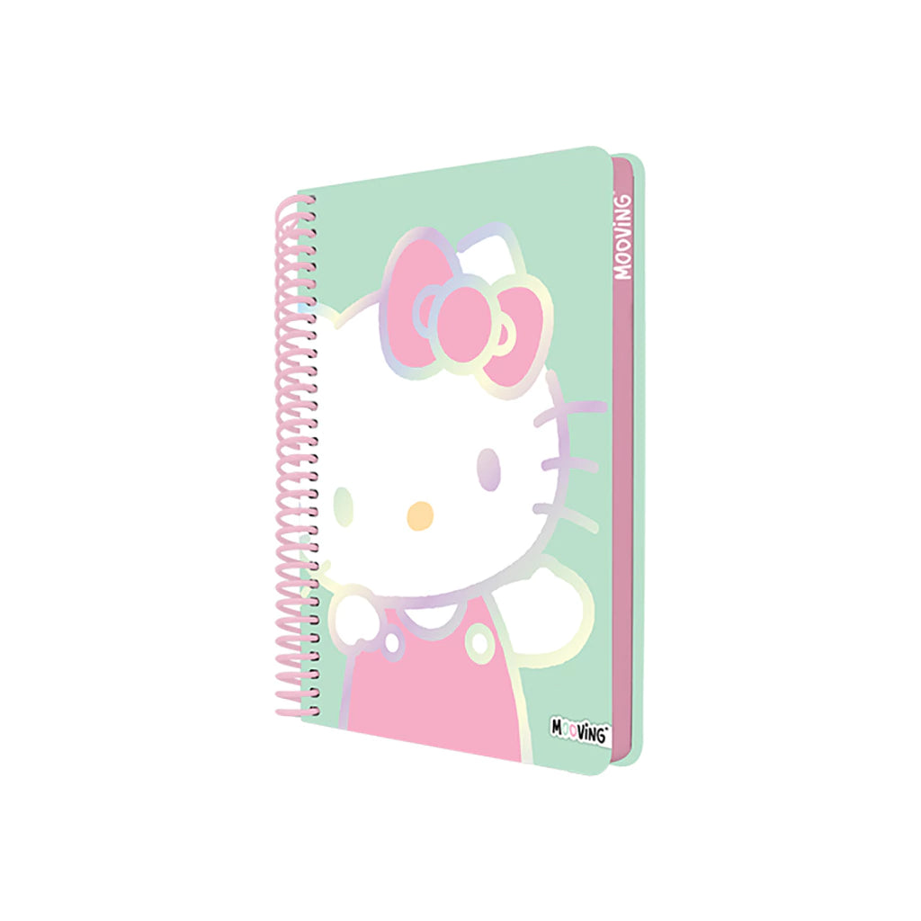 Cuaderno espiral A6 Premium Pocket Hello Kitty tapa verde