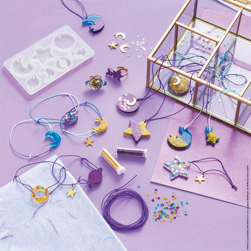 14 joyas galácticas de resina para crear
