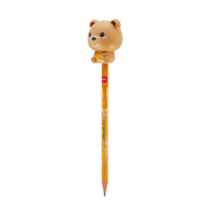 Lápiz con squishy - Squeezies - Teddy Bear - mina HB
