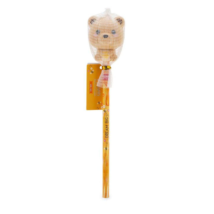 Lápiz con squishy - Squeezies - Teddy Bear - mina HB
