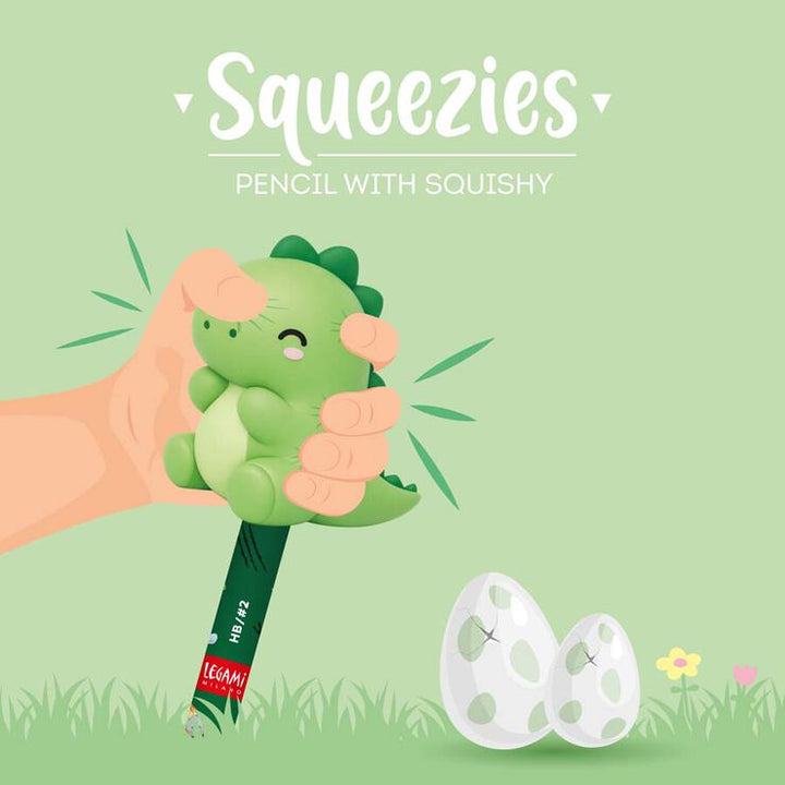 Lápiz con squishy - Squeezies - Dino - mina HB