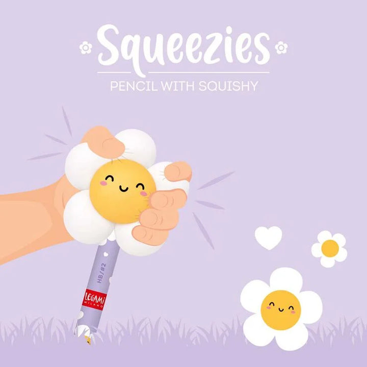 Lápiz con squishy - Squeezies - Daisy - mina HB