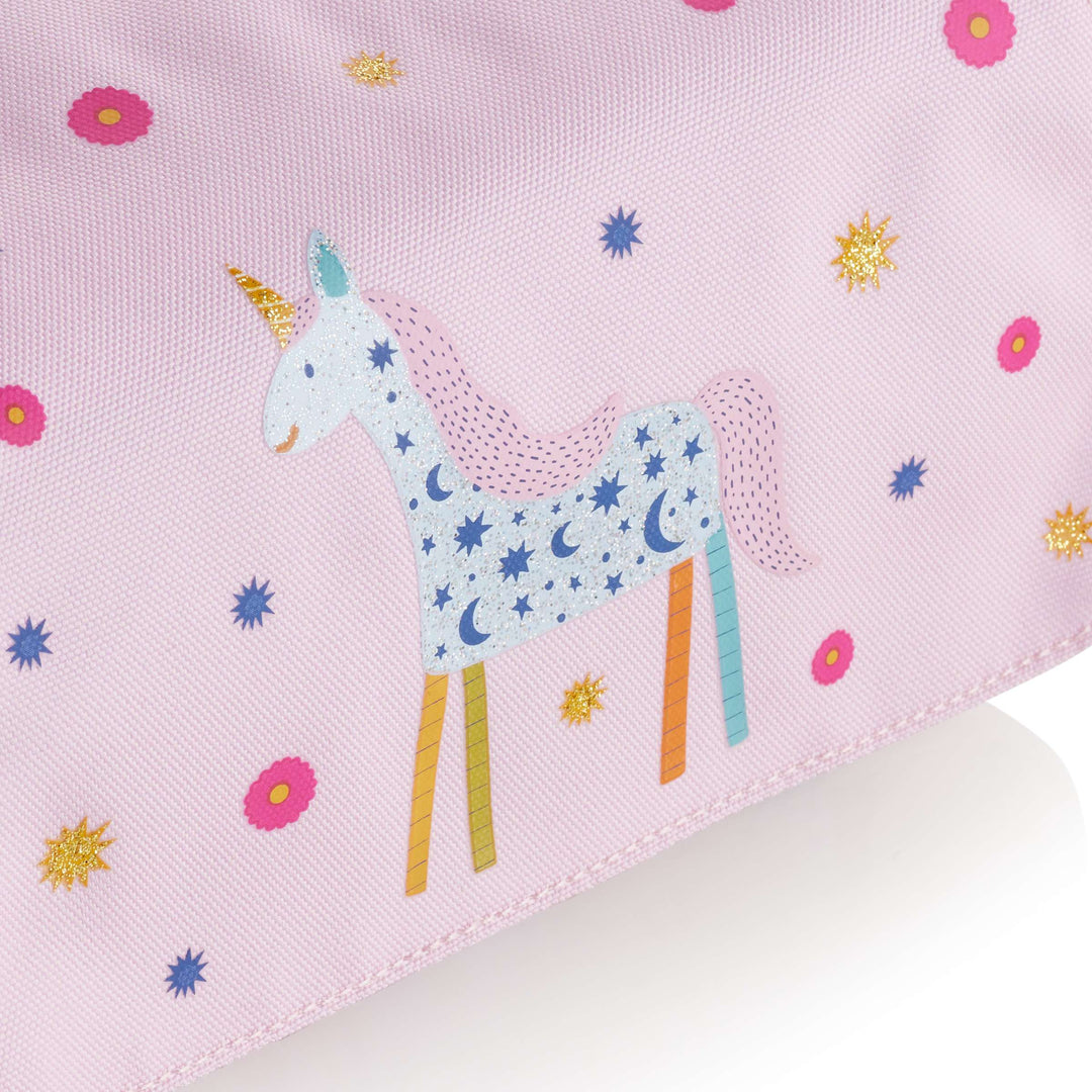 Portatodo Doble Con Tapa Recicl. Unicorn