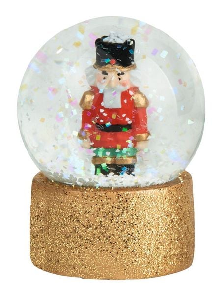 Navidad - Bola de Nieve base purpurina