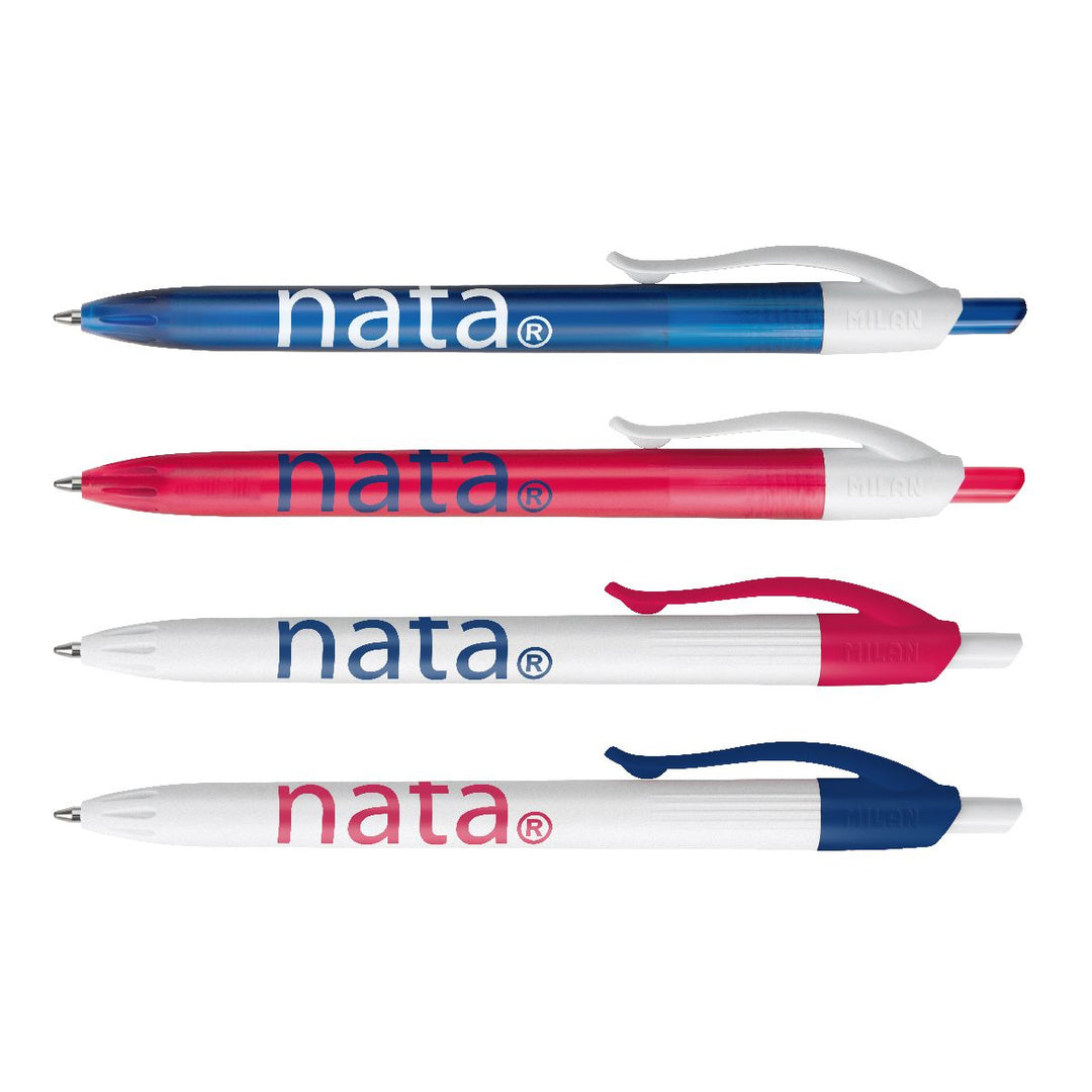 Bolígrafos P1 MILAN nata® 624, tinta azul