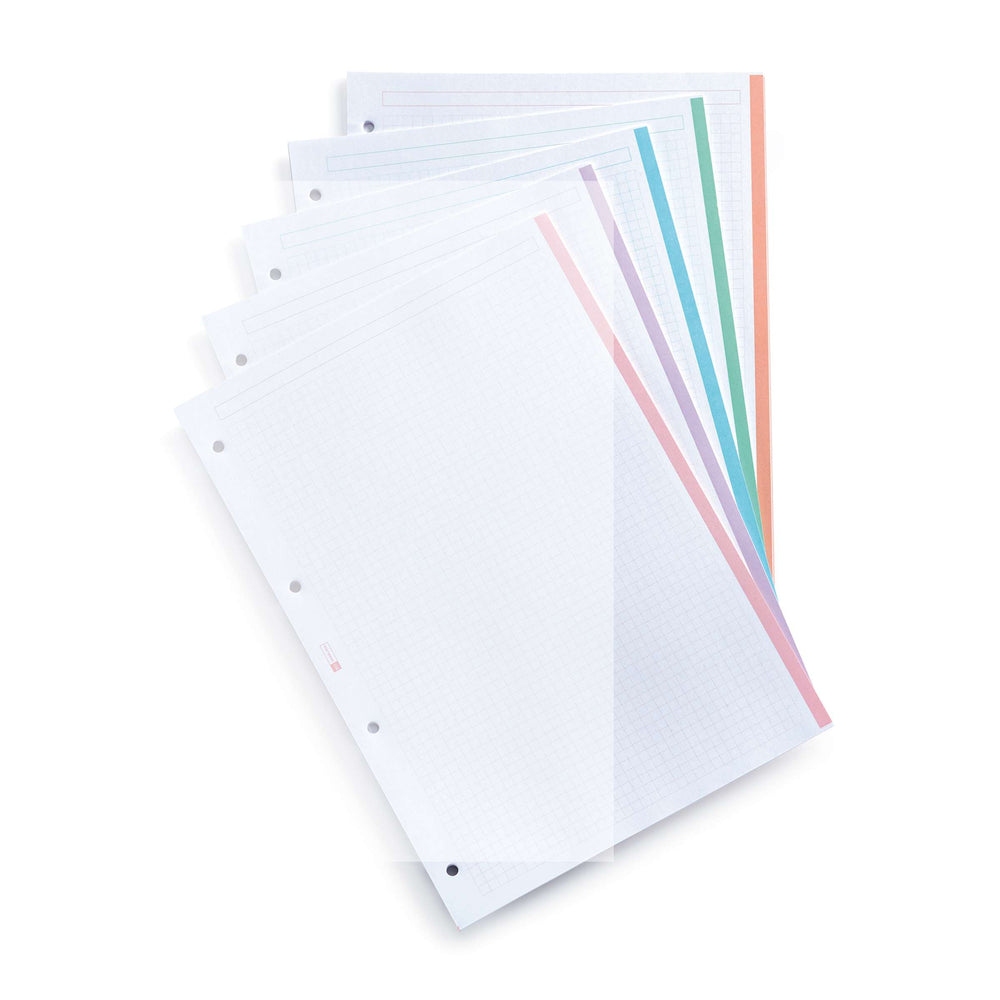 Recambio NB5 A4 100+50 CLA 90G 4 taladros colores pastel