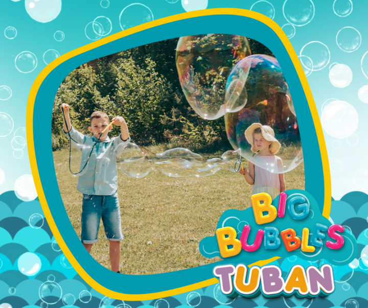 Tuban Kit Bubbles gigantes varita y 400 ml líquido