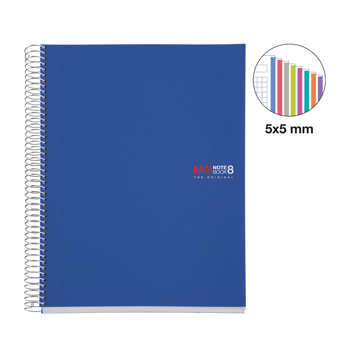 Cuaderno Tapa Blanda A4 Cuadrícula 200 Hojas Miquelrius Azul