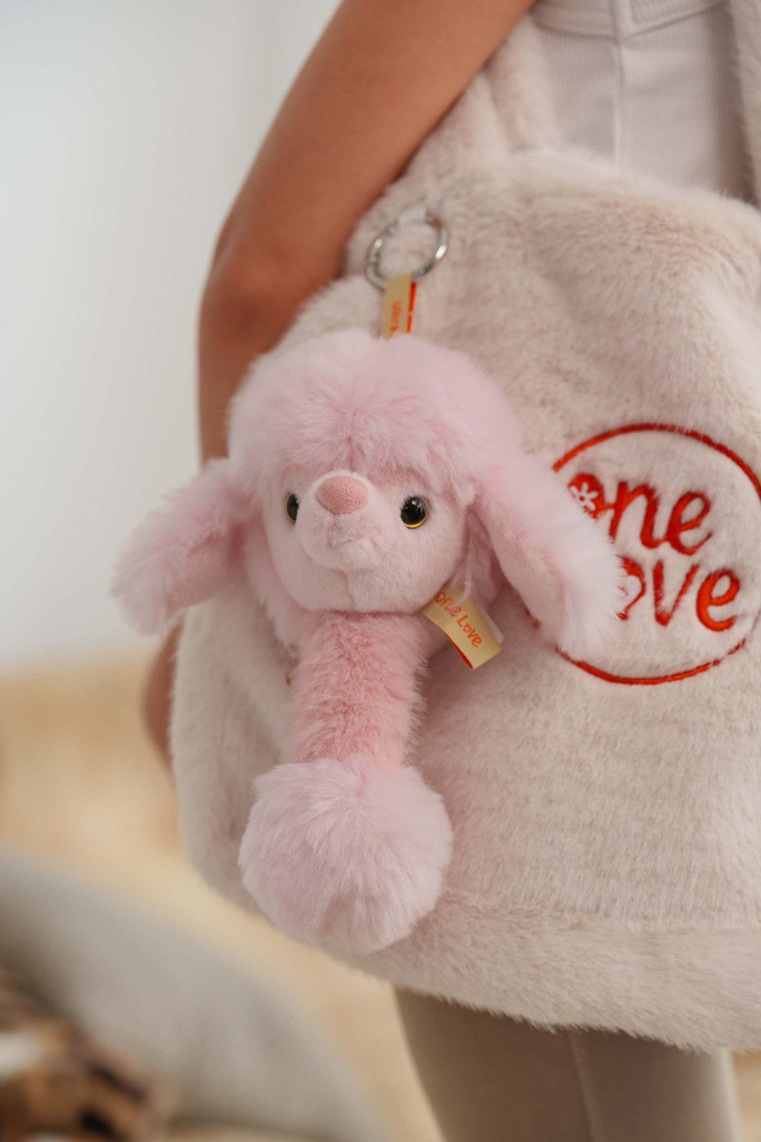 Colgante bolso MILLIE, la Caniche Rosa
