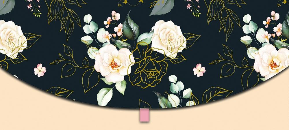 Sobre Money card Flores doradas