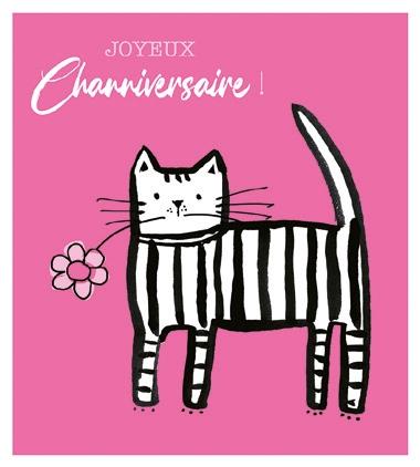 Tarjeta felicitación Cumpleaños de Gato