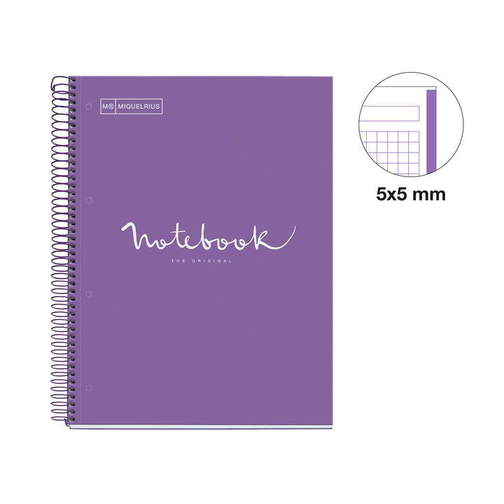 Cuaderno NB1 A4 80 CLA 90G Emotions Purpura