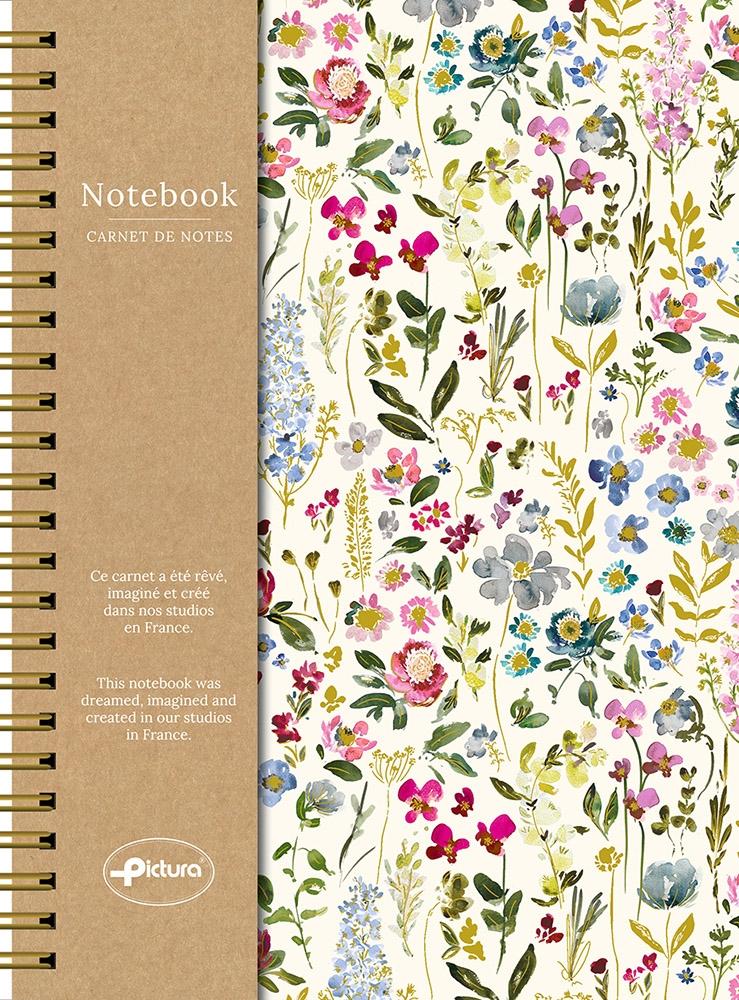 Cuaderno A5 espirales S. Dyment Herbario Silvestre