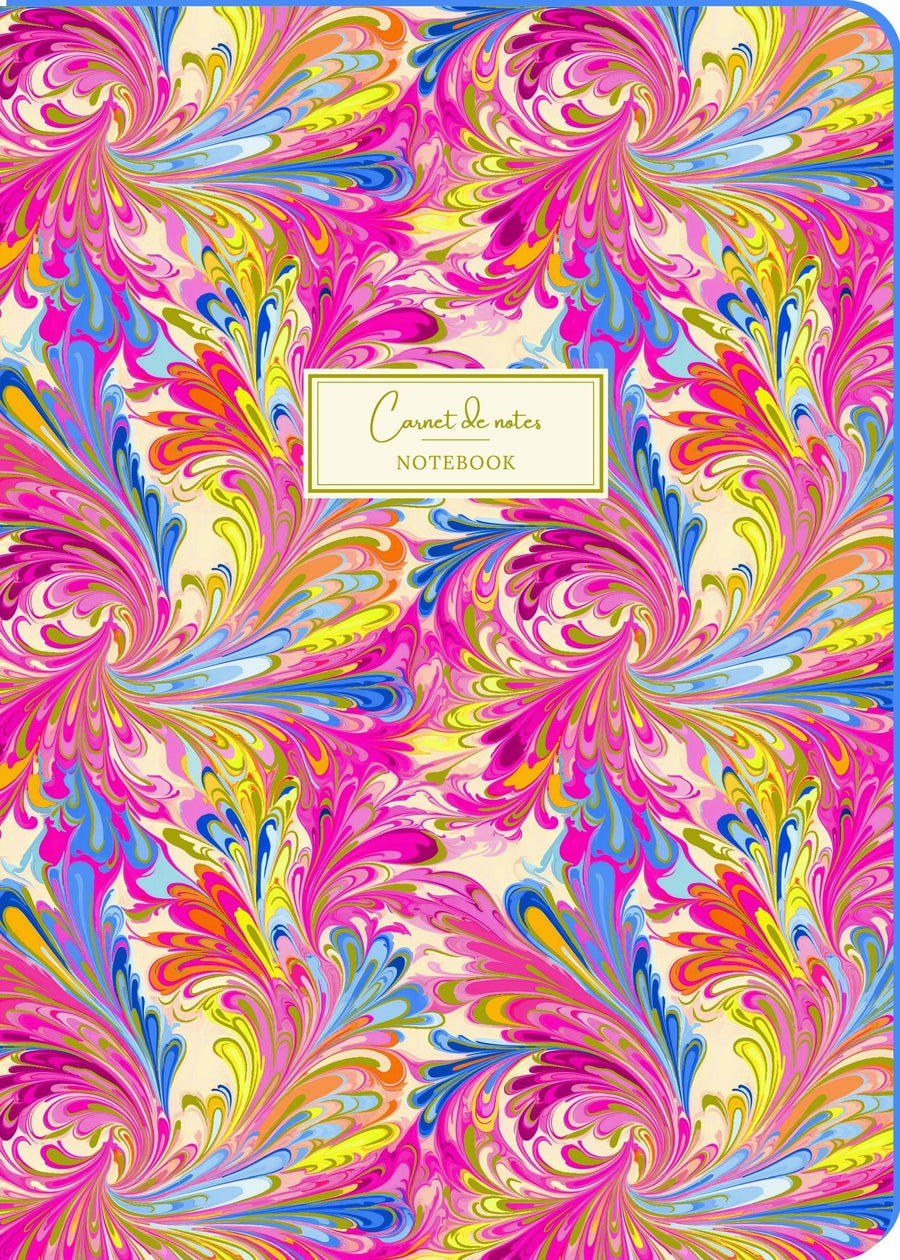 Cuadernos A5 Soft touch Marmoleado coloreado