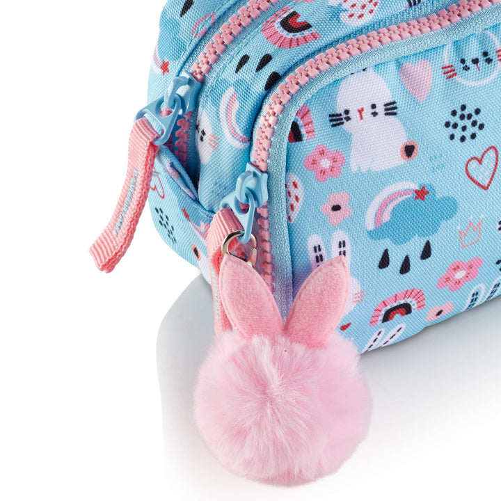 Portatodo Doble Organizador Recicl. Bunny Bliss