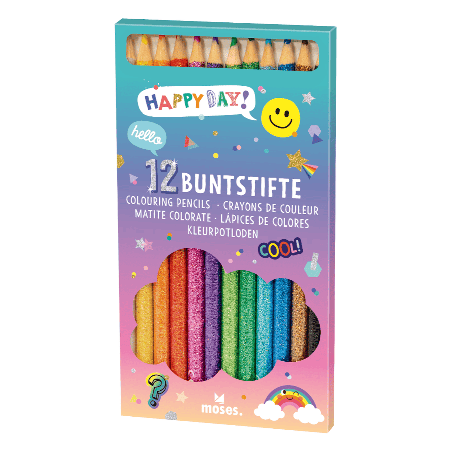 Lápices de Colores con Purpurina
