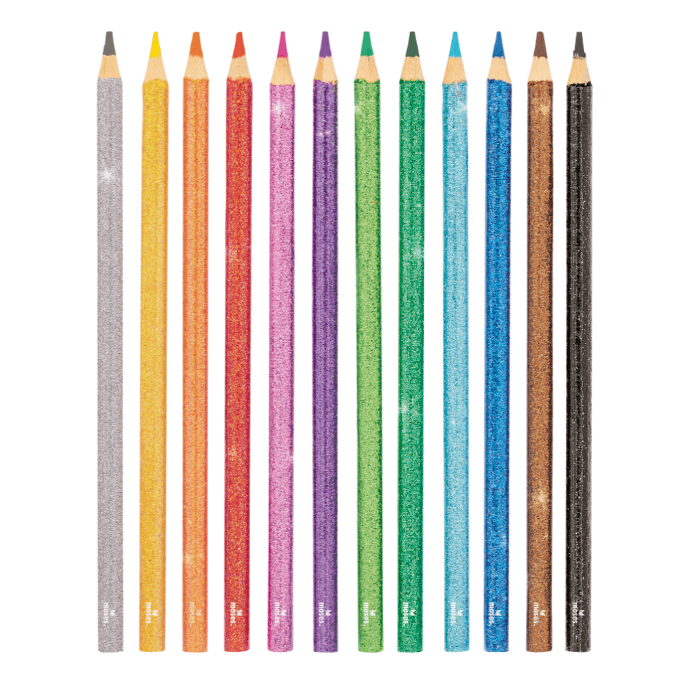 Lápices de Colores con Purpurina