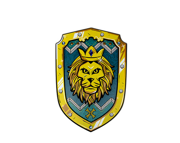 Escudo de guerrero corazón de león