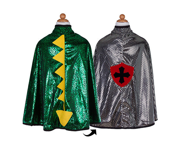 Capa reversible Dragón/Caballero