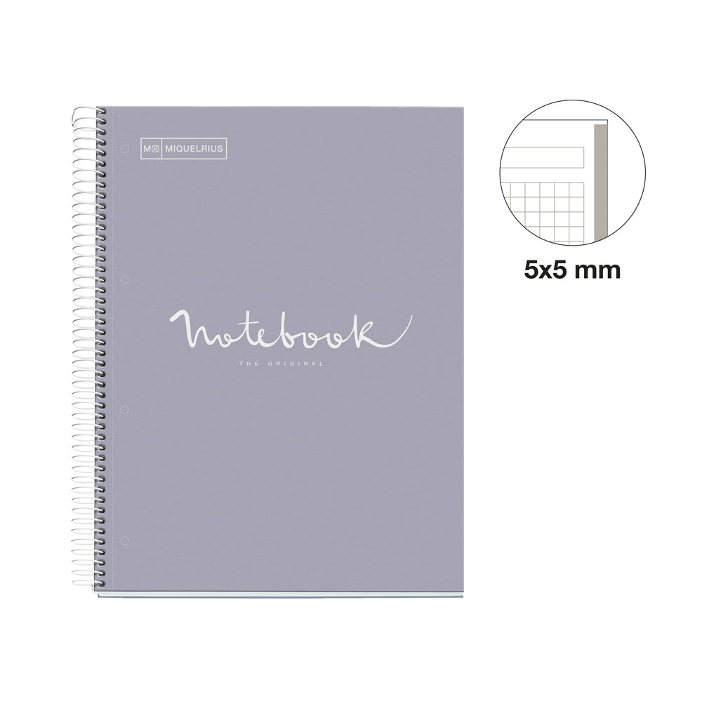 Cuaderno NB1 A4 80 CLA 90G Emotions Gris