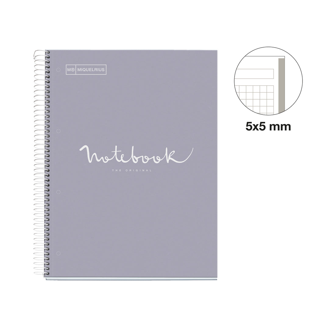 Cuaderno NB1 A4 80 CLA 90G Emotions Gris