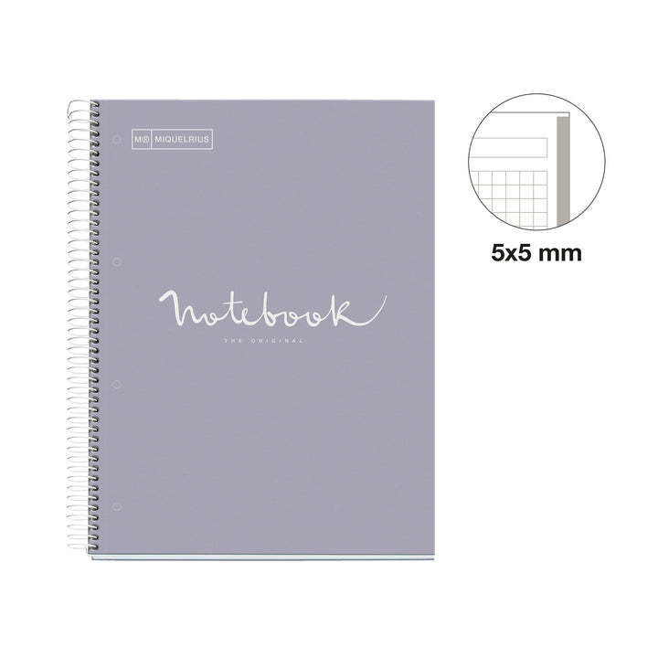 Cuaderno NB1 A4 80 CLA 90G Emotions Gris