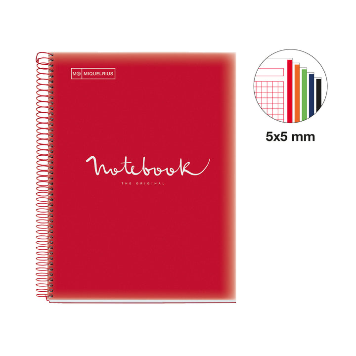 Cuaderno NB5 A4 120 CLA 90G PP Emotions Rojo