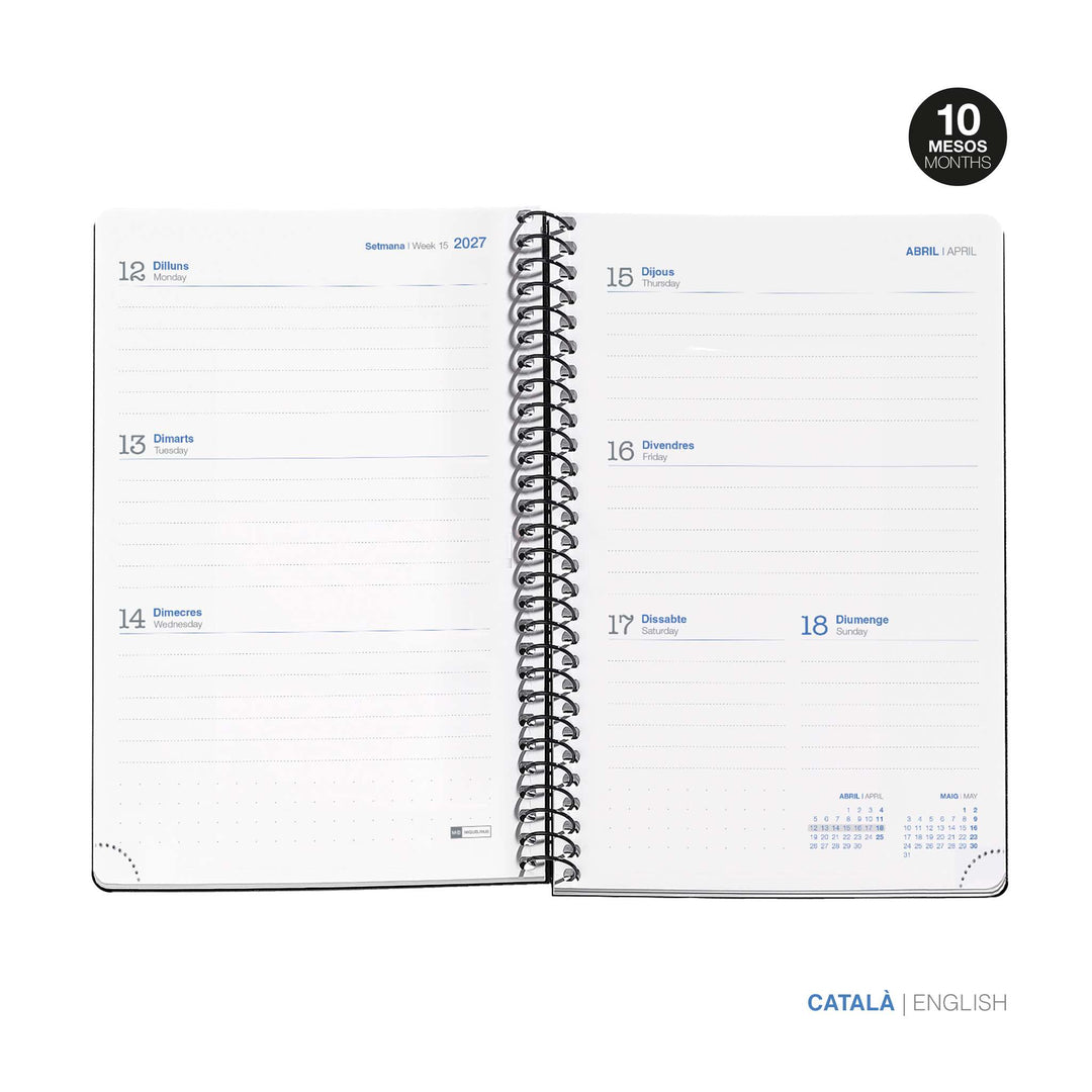 Agenda Escolar Activa Semana Vista Catalán Design Enjoy 2026-27
