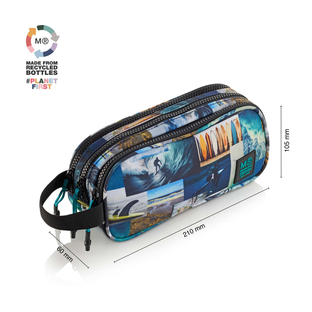Portatodo Triple Con Asa Recicl.Surfing