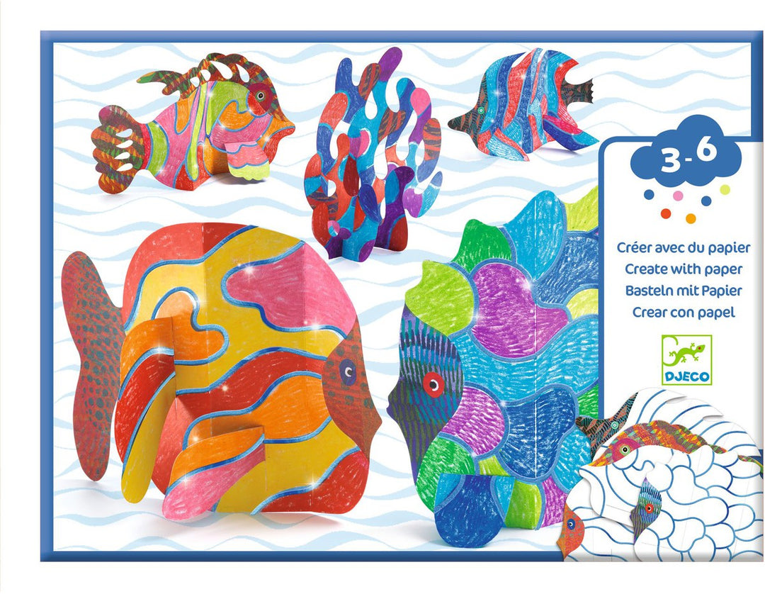 Crear con papel Bajo las olas