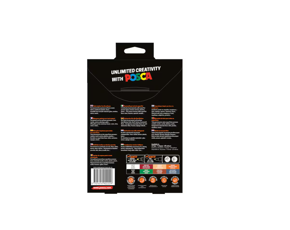 Estuche Posca PC-5M/PC-3M set 8P