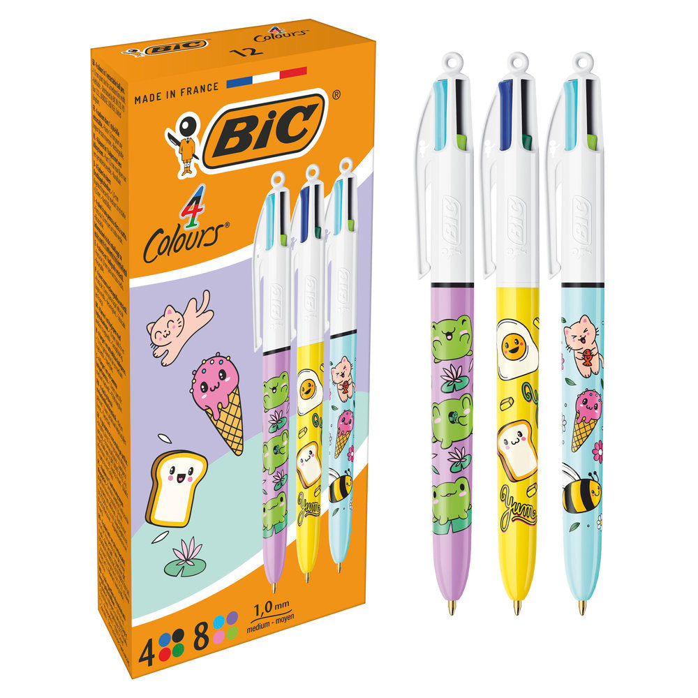 Bolígrafo 4 colores Kawaii