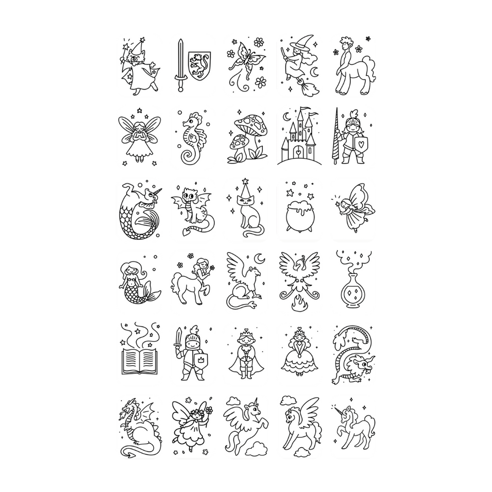 Plantillas Kidydraw mini Once upon a time / Animals