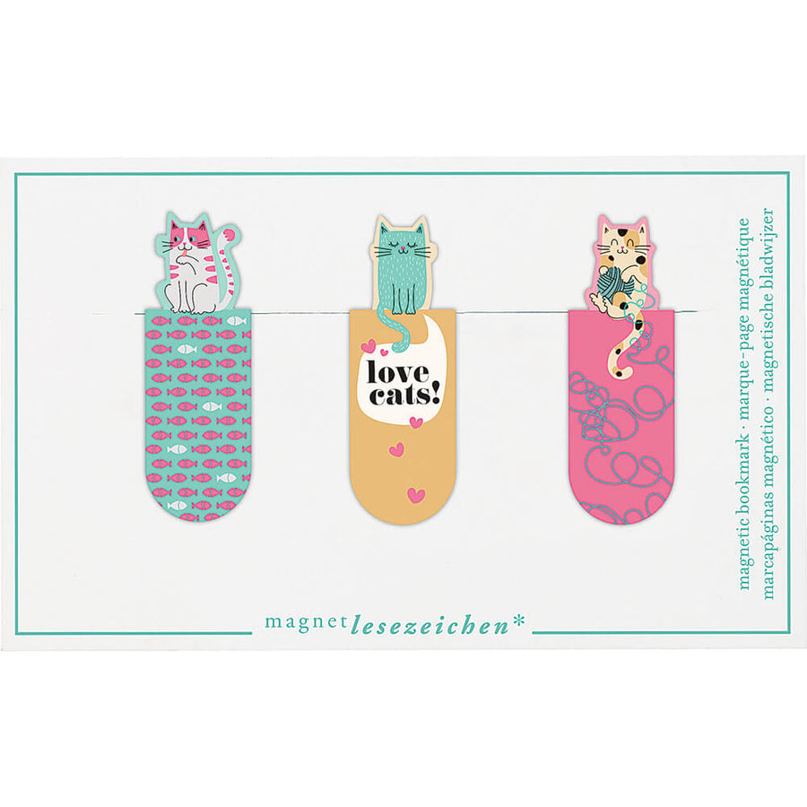 Marcapáginas Magnéticos - Love cats